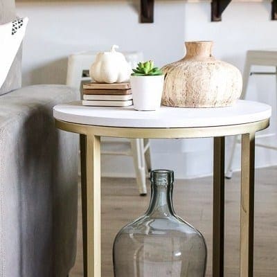 mudpaint furniture paint gray accent table