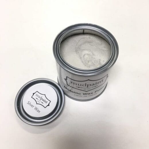 silver metallic furniture wax