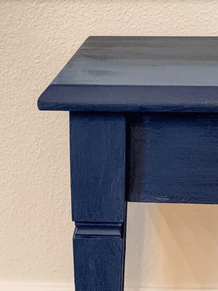 piano bench painted with navy blue clay furniture paint