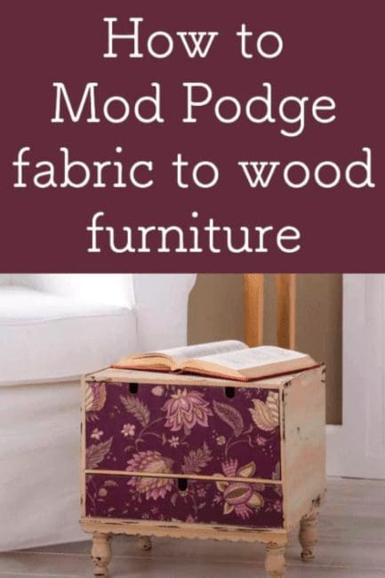 learn how to add fabric to wood furniture