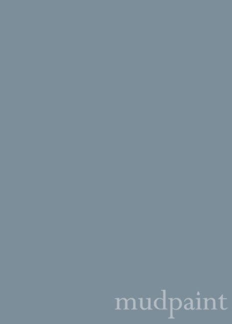 paint color swatch of mudpaint-branded gray blue clay furniture paint