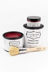 various containers of burgundy wine clay furniture paint