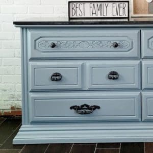 light baby blue clay furniture paint by MudPaint