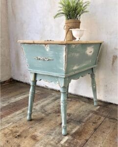 light blue green clay furniture paint by MudPaint
