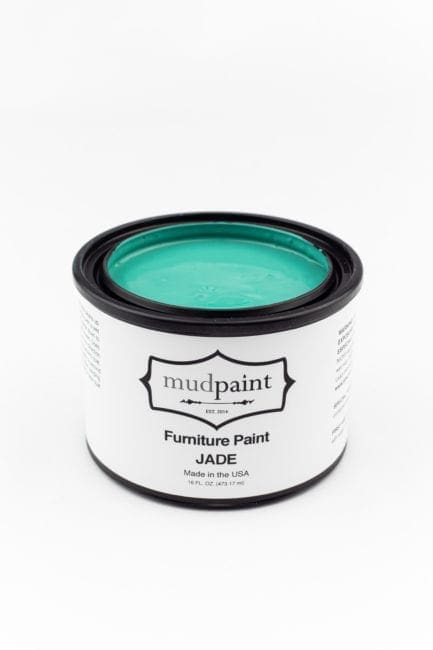 pint container of jade clay paint by MudPaint