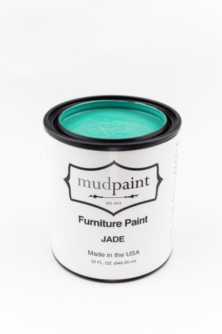 quart container of jade clay paint by MudPaint