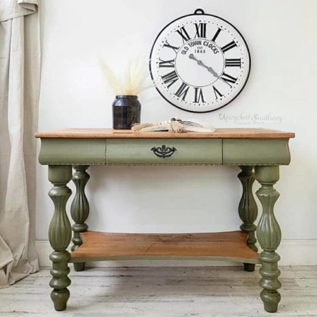 olive green clay furniture paint by MudPaint