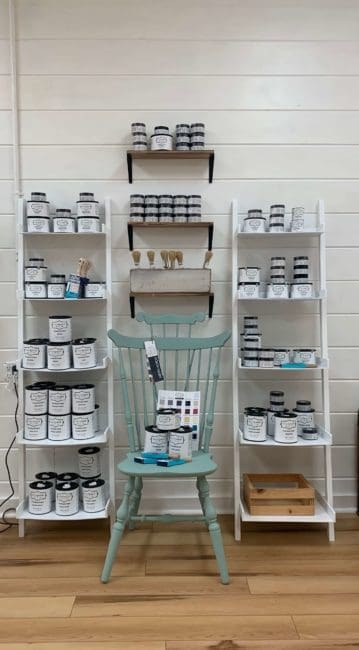 MudPaint Clay furniture paint retail display