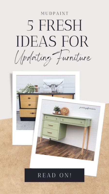 Five Inexpensive DIY projects with MudPaint clay furniture paint