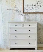 small dresser painted in china white clay mudpaint furniture paint