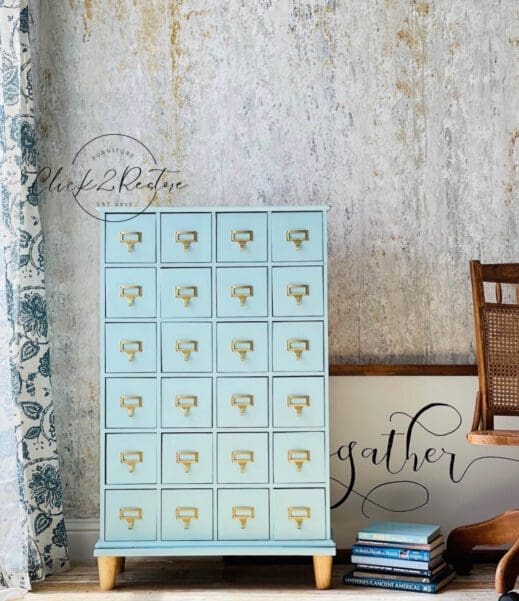 large dressers painted in light mist aqua clay furniture paint
