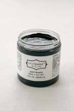 8 oz container of just black clay furniture paint by MudPaint