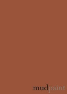 swatch of dark red brown rust clay furniture paint by MudPaint