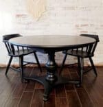 painted table in just black clay furniture paint