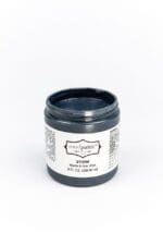 8 ounce container of steel gray clay furniture paint storm