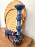 Stunning royal blue spindle painted in Catalina Clay Furniture Paint